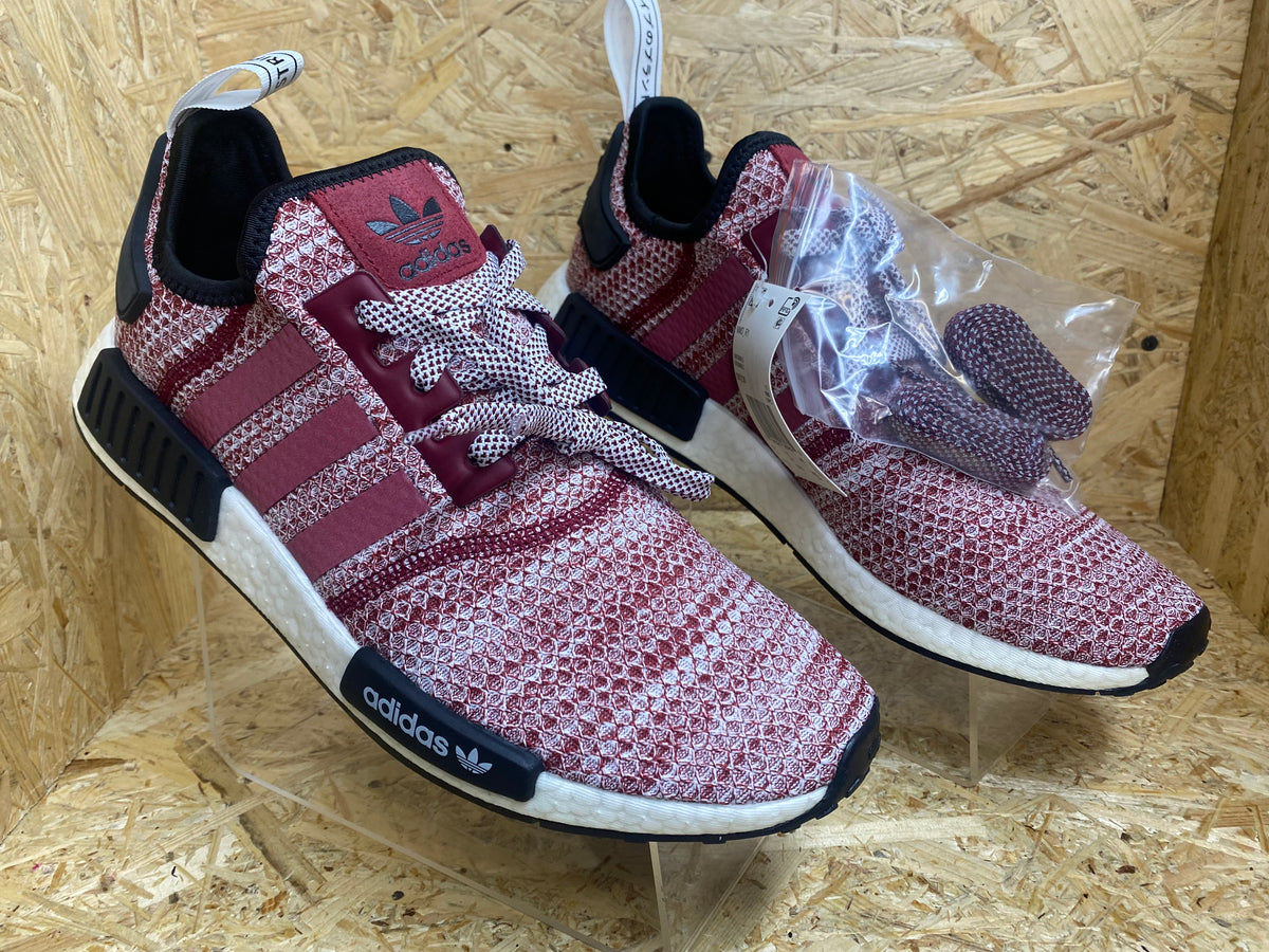 Adidas nmd clearance white burgundy