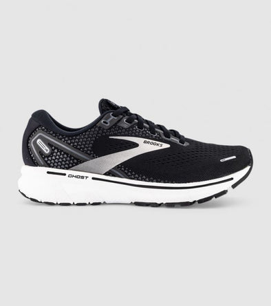 BROOKS GHOST (W) 14 120356-1B-057 /BLK/WHITE/SILVER