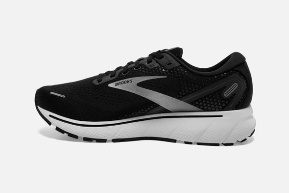 BROOKS GHOST (W) 14 120356-1B-057 /BLK/WHITE/SILVER