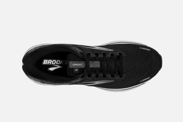 BROOKS GHOST (W) 14 120356-1B-057 /BLK/WHITE/SILVER