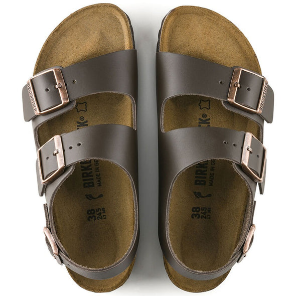 BIRKENSTOCK MILANO (M) 0034101 / DARK BROWN SMOOTH LEATHER