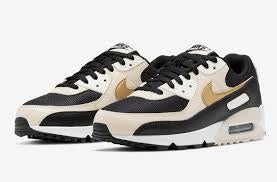 Wmns Air Max 90 'Black Metallic Gold' SKU: DB9578 001