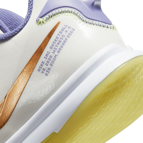 Nike LeBron Witness V (M) 102 /Summit White/White/Light Citron/Metallic Bronze