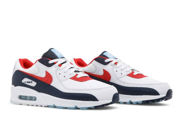 AIR MAX 90 "CANVAS TOE" (M) WHITE / RED / BLUE / DJ5170-100