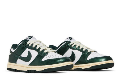 NIKE DUNK LOW (W) DQ8580-100 / WHITE / PRO GREEN- COCONUT MILK