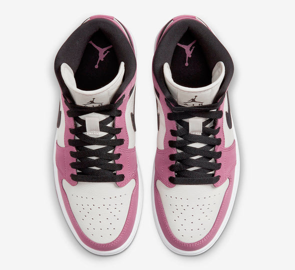 AIR JORDAN 1 MID SE (W) LIGHT MULBERRY / BLACK / dc7267-500