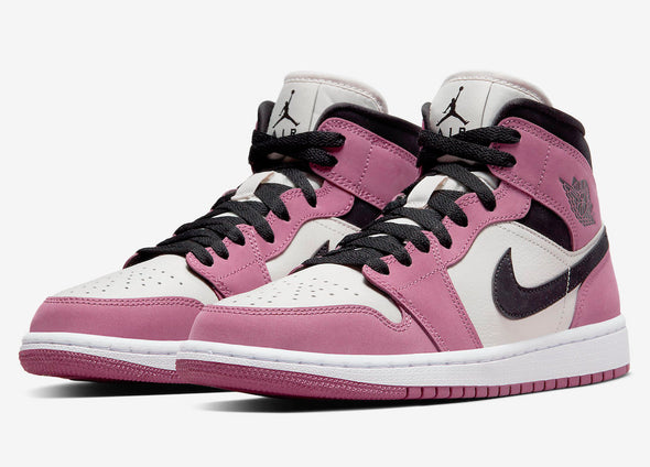 AIR JORDAN 1 MID SE (W) LIGHT MULBERRY / BLACK / dc7267-500