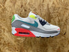 NIKE AIR MAX 90 SE (W) 001 / Pearl Grey-Sport Turquoise-Summit White