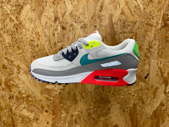 NIKE AIR MAX 90 SE (W) 001 / Pearl Grey-Sport Turquoise-Summit White