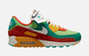 NIKE AIR MAX 90 SE (M) DC9336-300 / ROMA GREEN / SAIL-ORANGE