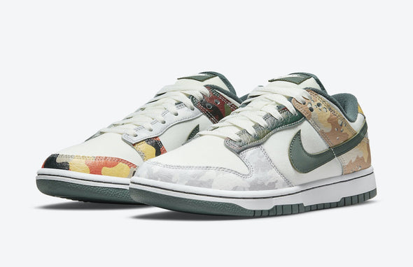 NIKE DUNK LOW SE (M) SAIL / MULTI-CAMO / DH0957-100