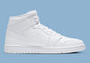 AIR JORDAN 1 MID (GS) 554725-130  /WHT/WHT-WHT