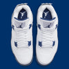 AIR JORDAN 4 RETRO "MIDNIGHTNAVY" (M) DH6927-140 / WHITE / MIDNIGHT NAVY