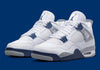 AIR JORDAN 4 RETRO "MIDNIGHTNAVY" (M) DH6927-140 / WHITE / MIDNIGHT NAVY