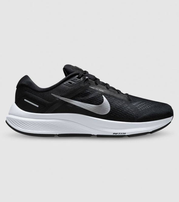 NIKE ZOOM STRUCTURE 24 (M) DA8535-002 / BLACK - METALLIC SILVER