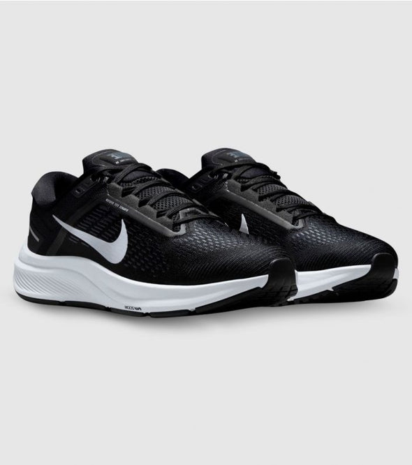 NIKE ZOOM STRUCTURE 24 (M) DA8535-002 / BLACK - METALLIC SILVER