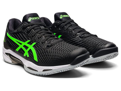 ASICS SOLUTION SPEED FF 2 CLAY (M) 1041A187-003 /BLACK/GREEN GECKO