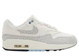 NIKE AIR MAX 1 "SAFARI" (W) FB5059-100 / SUMMIT WHITE / PHANTOM GREY