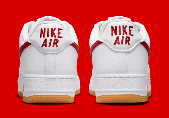 AIR FORCE 1 LOW RETRO ' COLOUR OF THE MONTH' (M) DJ3911-102  / WHITE / UNI-RED / GUM YELLOW