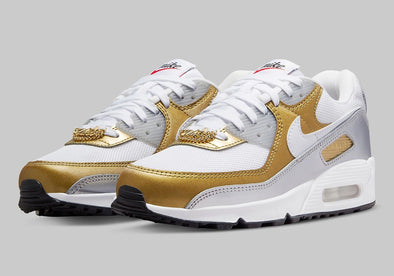 Nike Air Max 90 "Gold/Silver" (W) DJ6208-100