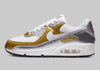 Nike Air Max 90 "Gold/Silver" (W) DJ6208-100