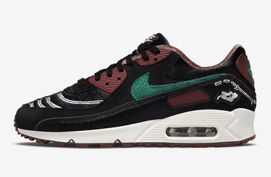 NIKE AIR MAX 90 SE (W) DO2154-010 /BLACK/GREEN NOISE-SAIL