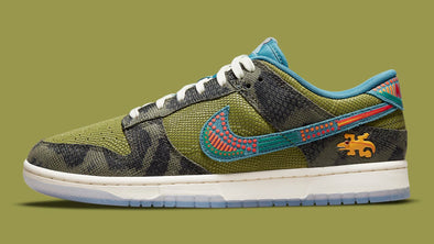 NIKE DUNK LOW PRM (M) DO2160-335 / CARBON GREEN / RIFTBLUE-SAIL