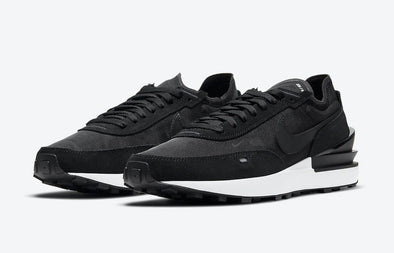 NIKE WAFFLE ONE (M) DA7995-001 / BLACK - BLACK WHITE